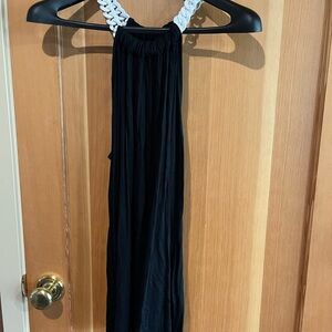 Nine West Black Dress with White Accents